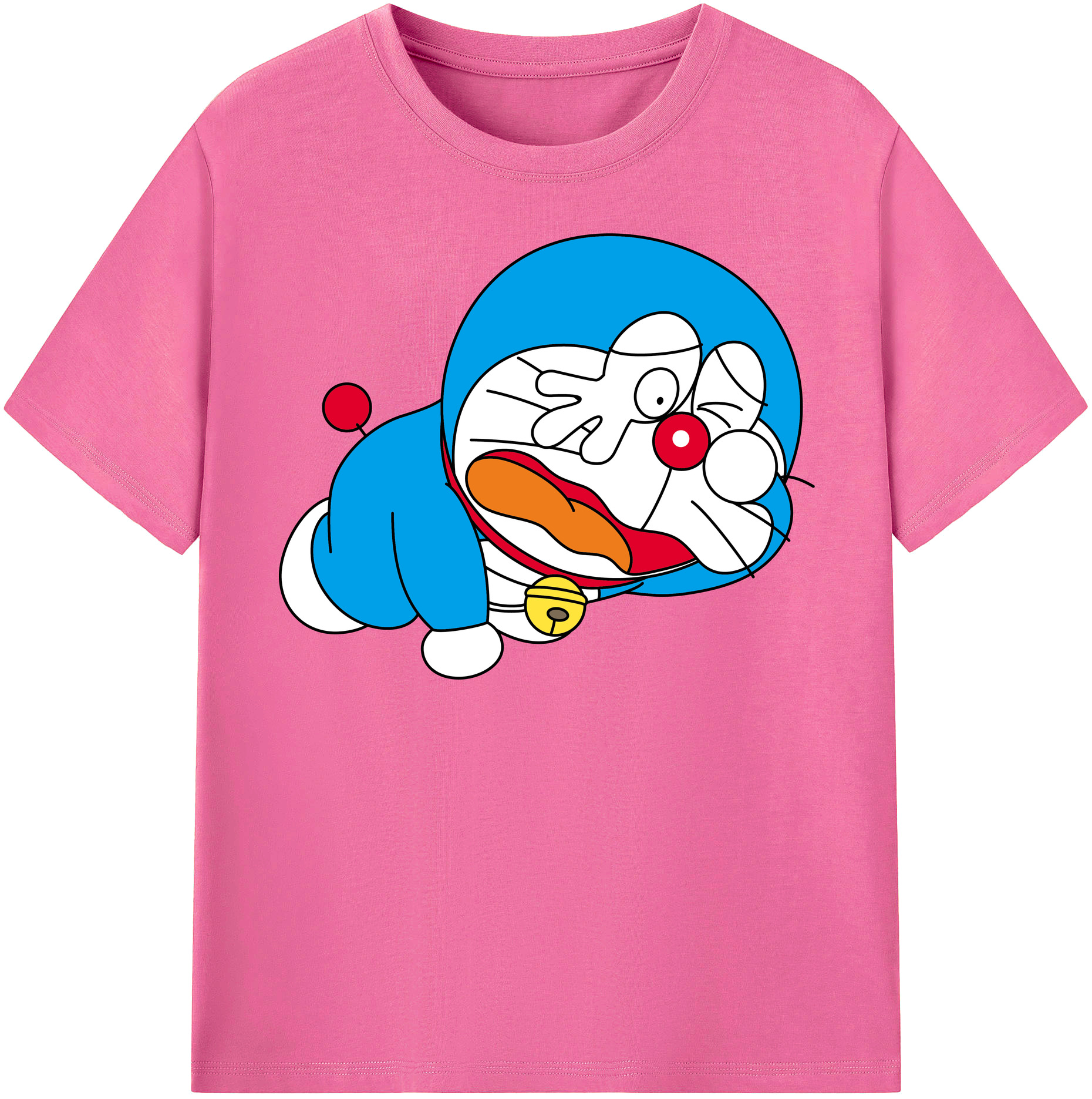 （画像用） ドラえもん Doraemon レディースカジュアルプリントTシャツ（綿100％）